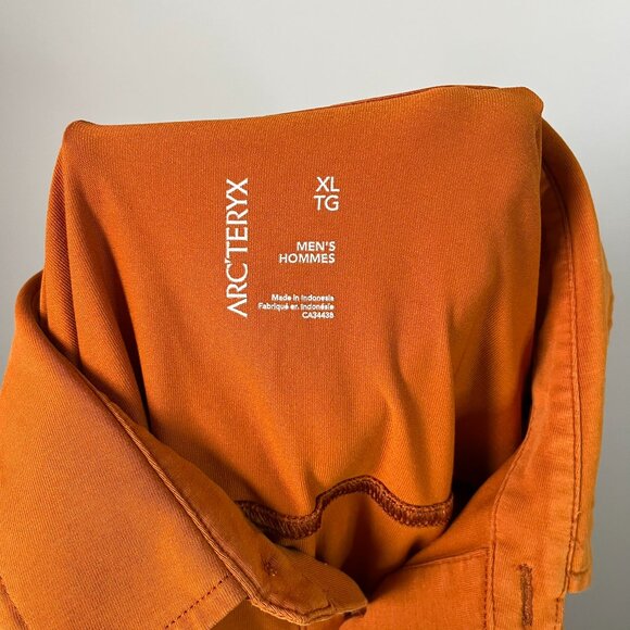 Arc'teryx Orange Short Sleeve Polo Men's XL - Picture 5 of 6
